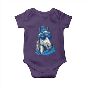 IFC Game Day Baby Onesie Blue Sunglasses Football Game Sport Lover TS11 Purple Print Your Wear