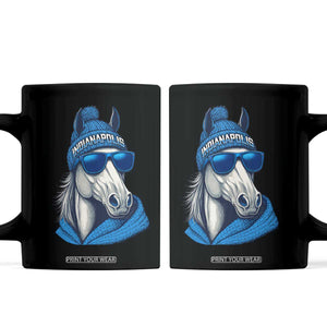 IFC Game Day Coffee Mug Blue Sunglasses Football Game Sport Lover TS11 Black Print Your Wear