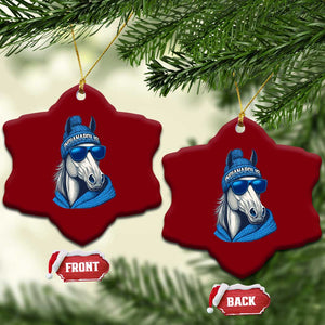 IFC Game Day Ceramic Ornament Blue Sunglasses Football Game Sport Lover TS11 Print Your Wear