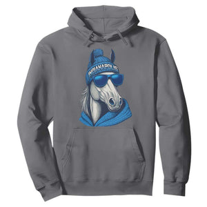 IFC Game Day Hoodie Blue Sunglasses Football Game Sport Lover TS11 Charcoal Print Your Wear