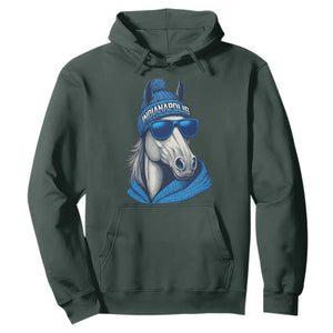 IFC Game Day Hoodie Blue Sunglasses Football Game Sport Lover TS11 Dark Forest Green Print Your Wear