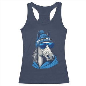 IFC Game Day Racerback Tank Top Blue Sunglasses Football Game Sport Lover TS11 Navy Print Your Wear