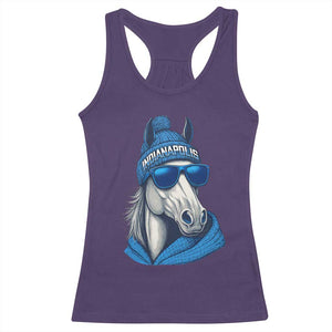 IFC Game Day Racerback Tank Top Blue Sunglasses Football Game Sport Lover TS11 Purple Print Your Wear