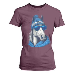 IFC Game Day T Shirt For Women Blue Sunglasses Football Game Sport Lover TS11 Maroon Print Your Wear