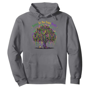 Funny Mardi Gras Bead Tree Carnival New Orleans Coconut Hoodie TS11 Charcoal Print Your Wear