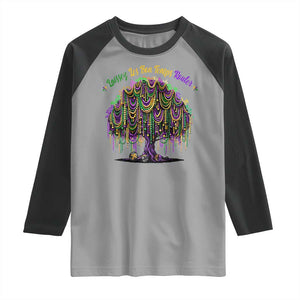Funny Mardi Gras Bead Tree Carnival New Orleans Coconut Raglan Shirt TS11 Sport Gray Black Print Your Wear