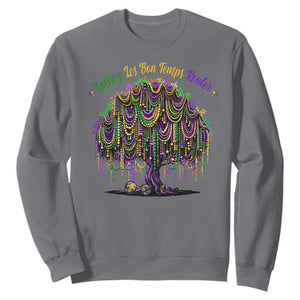 Funny Mardi Gras Bead Tree Carnival New Orleans Coconut Sweatshirt TS11 Charcoal Print Your Wear