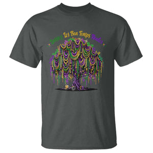 Funny Mardi Gras Bead Tree Carnival New Orleans Coconut T Shirt TS11 Dark Heather Print Your Wear