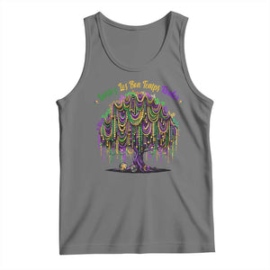 Funny Mardi Gras Bead Tree Carnival New Orleans Coconut Tank Top TS11 Black Heather Print Your Wear