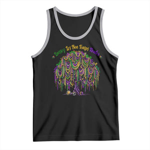 Funny Mardi Gras Bead Tree Carnival New Orleans Coconut Tank Top TS11 Black Athletic Heather Print Your Wear