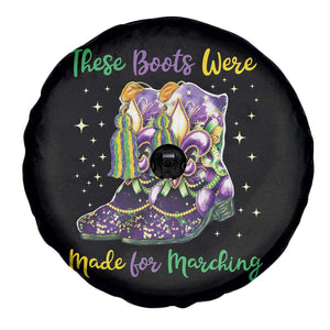 Funny Mardi Gras Spare Tire Cover These Boots Were Made For Marching TS11 Print Your Wear