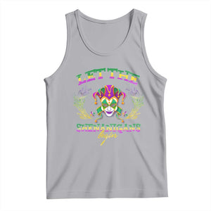 Funny Mardi Gras Tank Top Let The Shenanigans Begin Jester Hat TS11 Athletic Heather Print Your Wear