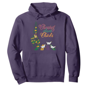 Funny Courir De Mardi Gras Hoodie Chasing Dem Chicks Carnival TS11 Purple Print Your Wear