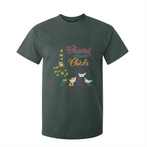 Funny Courir De Mardi Gras T Shirt For Kid Chasing Dem Chicks Carnival TS11 Dark Forest Green Print Your Wear