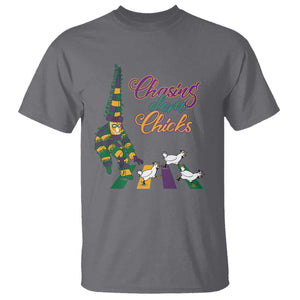 Funny Courir De Mardi Gras T Shirt Chasing Dem Chicks Carnival TS11 Charcoal Print Your Wear