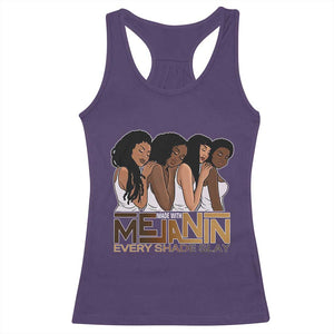 Made With Melanin Every Shade Slays Racerback Tank Top Proud African American TS11 Purple Print Your Wear