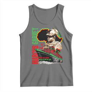 Marcus Garvey Tank Top Would I Not Suffer And Go To Hell For You Black History Month TS11 Black Heather Print Your Wear