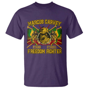 Marcus Garvey T Shirt Stand Strong Freedom Fighter Black History Month TS11 Purple Print Your Wear