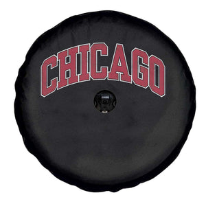 Chicago Pride Illinois IL Vintage Sports Basketball Red Design Spare Tire Cover TS11 Print Your Wear
