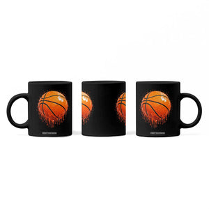 Funny Basketball Drip Splash Graphic Coffee Mug TS11 Print Your Wear