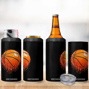 Funny Basketball Drip Splash Graphic 4 in 1 Can Cooler Tumbler TS11 Print Your Wear
