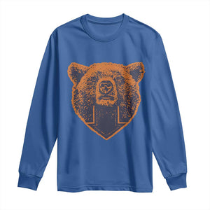 CFB Bear Lover Long Sleeve Shirt Vintage Down Sign Football Game Day TS11 Royal Blue Print Your Wear