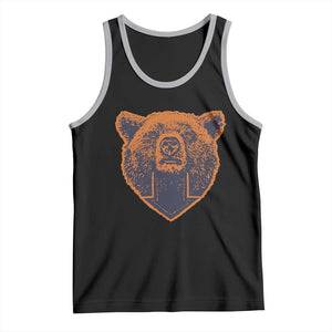 CFB Bear Lover Tank Top Vintage Down Sign Football Game Day TS11 Black Athletic Heather Print Your Wear