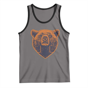 CFB Bear Lover Tank Top Vintage Down Sign Football Game Day TS11 Deep Heather Black Print Your Wear
