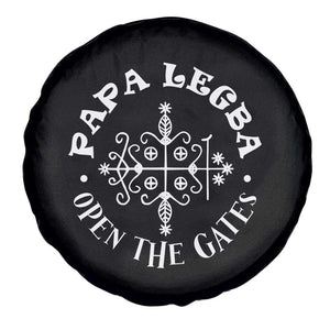Papa Legba Spare Tire Cover Open The Gates Louisiana Voodoo Loa Veve TS11 Print Your Wear