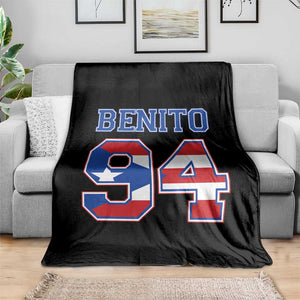 Puerto Rico Jersey Benito Number 94 Graphic Throw Blanket TS11 Print Your Wear