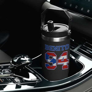 Puerto Rico Jersey Benito Number 94 Graphic Flip Straw Tumbler TS11 Print Your Wear