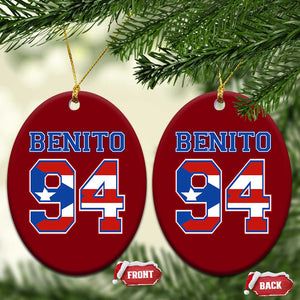 Puerto Rico Jersey Benito Number 94 Graphic Ceramic Ornament TS11 Print Your Wear
