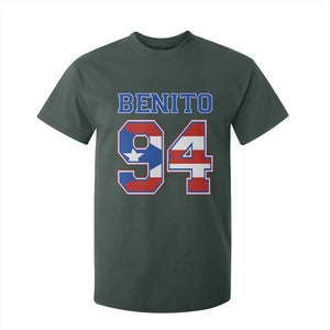 Puerto Rico Jersey Benito Number 94 Graphic T Shirt For Kid TS11 Dark Forest Green Print Your Wear