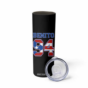 Puerto Rico Jersey Benito Number 94 Graphic Skinny Tumbler TS11 Print Your Wear