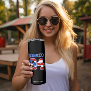 Puerto Rico Jersey Benito Number 94 Graphic Skinny Tumbler TS11 Print Your Wear
