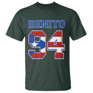 Puerto Rico Jersey Benito Number 94 Graphic T Shirt TS11 Dark Forest Green Print Your Wear