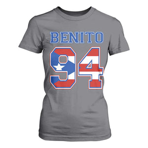 Puerto Rico Jersey Benito Number 94 Graphic T Shirt For Women TS11 Charcoal Print Your Wear