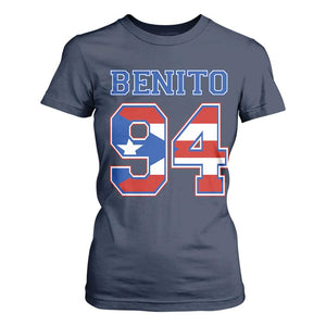 Puerto Rico Jersey Benito Number 94 Graphic T Shirt For Women TS11 Navy Print Your Wear
