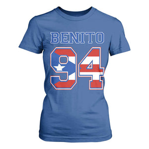 Puerto Rico Jersey Benito Number 94 Graphic T Shirt For Women TS11 Royal Blue Print Your Wear