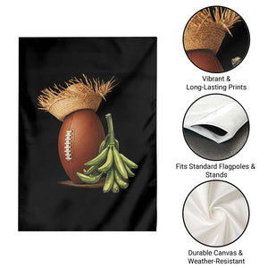 Funny Puerto Rico Football Boricua Pava Hat Garden Flag TS11 Print Your Wear