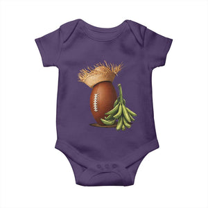 Funny Puerto Rico Football Boricua Pava Hat Baby Onesie TS11 Purple Print Your Wear
