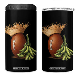 Funny Puerto Rico Football Boricua Pava Hat 4 in 1 Can Cooler Tumbler TS11 One Size: 16 oz Black Print Your Wear