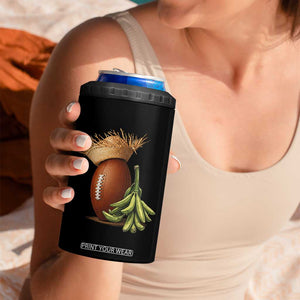 Funny Puerto Rico Football Boricua Pava Hat 4 in 1 Can Cooler Tumbler TS11 Print Your Wear
