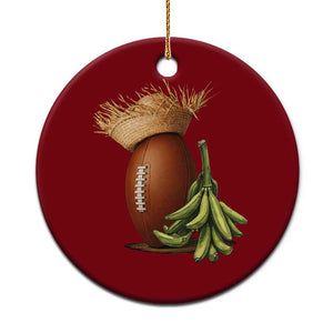 Funny Puerto Rico Football Boricua Pava Hat Ceramic Ornament TS11 1pc Red Print Your Wear