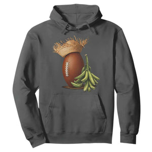 Funny Puerto Rico Football Boricua Pava Hat Hoodie TS11 Dark Heather Print Your Wear