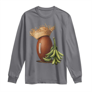 Funny Puerto Rico Football Boricua Pava Hat Long Sleeve Shirt TS11 Charcoal Print Your Wear