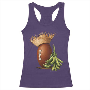 Funny Puerto Rico Football Boricua Pava Hat Racerback Tank Top TS11 Purple Print Your Wear