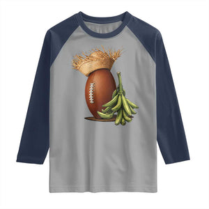 Funny Puerto Rico Football Boricua Pava Hat Raglan Shirt TS11 Sport Gray Navy Print Your Wear
