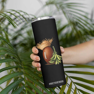 Funny Puerto Rico Football Boricua Pava Hat Skinny Tumbler TS11 Print Your Wear