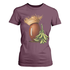 Funny Puerto Rico Football Boricua Pava Hat T Shirt For Women TS11 Maroon Print Your Wear
